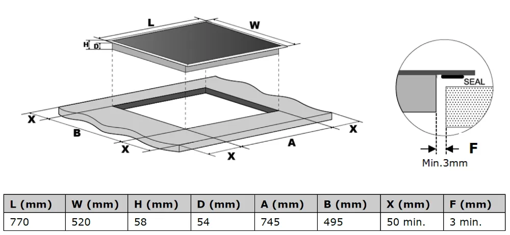 Image Induction hob KPI8032BP
