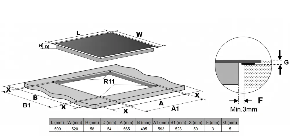 Image Induction hob KPI6032BP