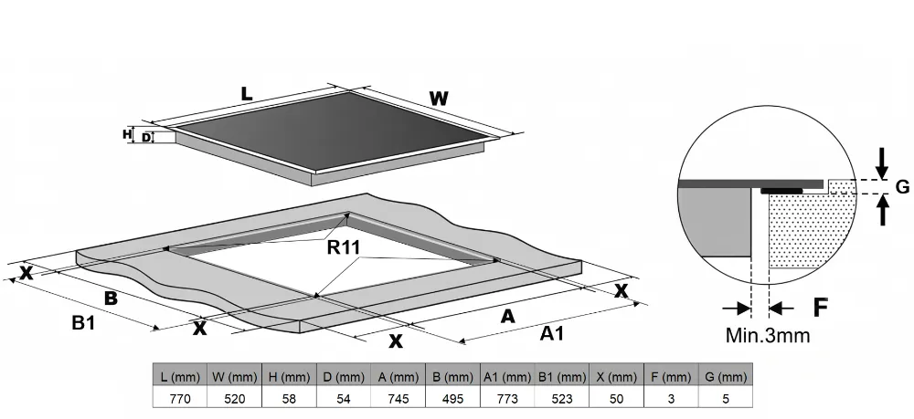 Image Induction hob KPI8032BP