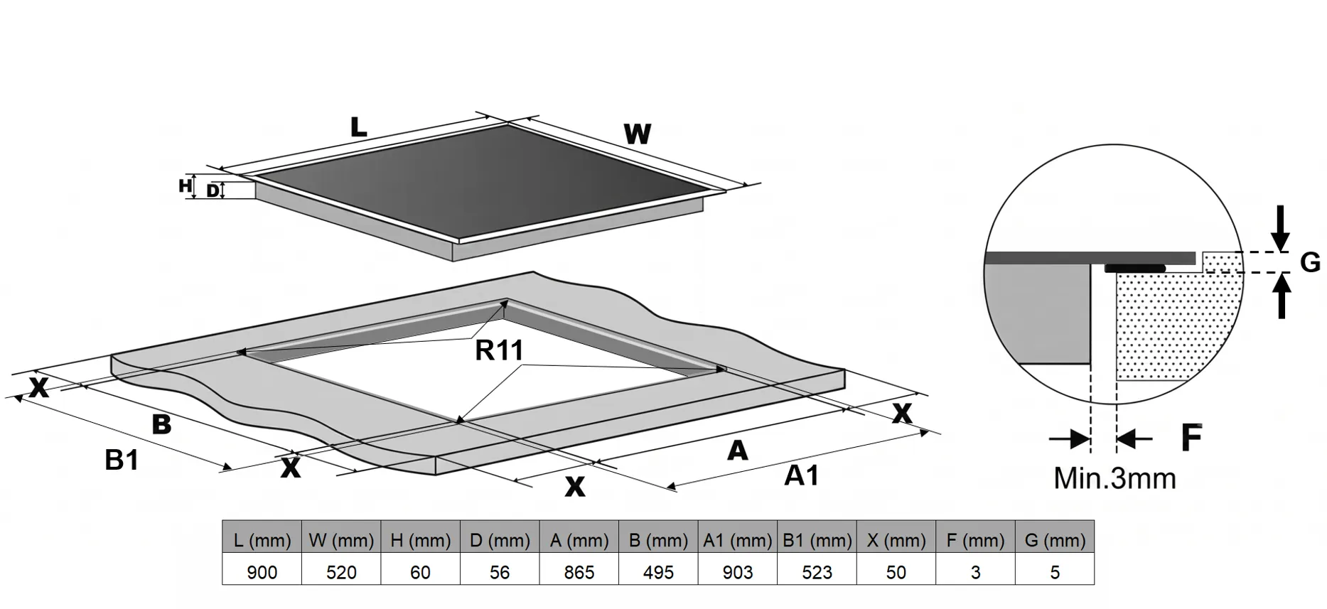 Image Induction hob KPI6050BP
