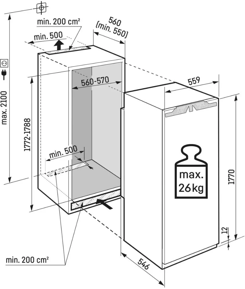 Image Built-In Refrigerator IRBd 5120