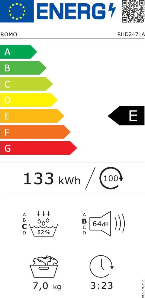 Image Tumble dryer RHD2471A