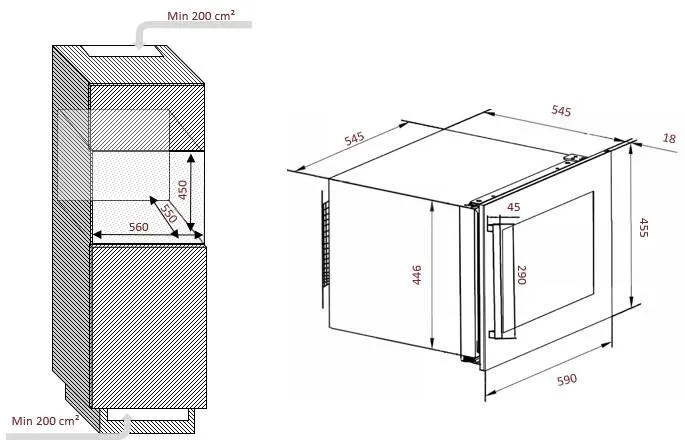 Image Built-in wine cooler CBI28S2B