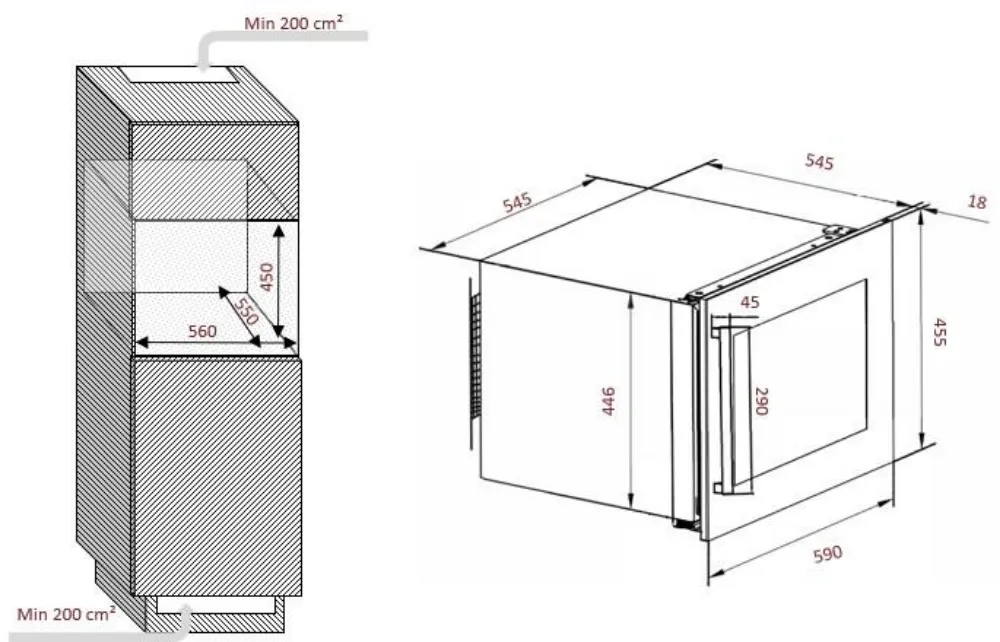 Image Built-in wine cooler CBI28S2B
